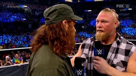 Brock Lesnar convinces Sami Zayn to try for the Universal Title